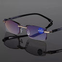 Blue Light Blocking Vintage Rimless Reading Glasses Stylish Eye Protection Blue Light Blocking Vintage Rimless Reading Glasses Stylish Eye Protection