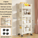 Trolley Bookshelf Portable Creative Kitchen Storage Rack With Wheels Trolley Bookshelf Portable Creative Kitchen Storage Rack With Wheels