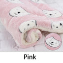 Cozy Pet Blanket Soft Warm Fleece Bear Pattern Pad Cover Cozy Pet Blanket Soft Warm Fleece Bear Pattern Pad Cover
