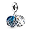 New 925 Sterling Silver Wolf Head Dumbo Pendant Beads New 925 Sterling Silver Wolf Head Dumbo Pendant Beads