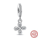 Crown Flowers Heart Silver Bead Charm Pandora Accessory Crown Flowers Heart Silver Bead Charm Pandora Accessory