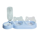 Automatic Pet Feeder Water Dispenser With Raised Stand Automatic Pet Feeder Water Dispenser With Raised Stand
