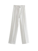 Vintage Chic High-Waist Pants for Modern Office Style Vintage Chic High-Waist Pants for Modern Office Style