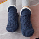 Mens Cozy Winter Fleece Socks Non Slip Warmth Comfort Mens Cozy Winter Fleece Socks Non Slip Warmth Comfort