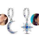 Zircon Heart Shaped Silver Earrings Elegant Gift for Women Zircon Heart Shaped Silver Earrings Elegant Gift for Women