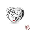 Sparkling Zircon Heart Charm Pendant Sterling Silver Jewelry Sparkling Zircon Heart Charm Pendant Sterling Silver Jewelry