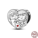 Sparkling Zircon Heart Charm Pendant Sterling Silver Jewelry Sparkling Zircon Heart Charm Pendant Sterling Silver Jewelry