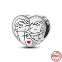 Zircon Heart Charm Pendant Sparkling Sterling Silver Jewelry Zircon Heart Charm Pendant Sparkling Sterling Silver Jewelry