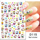 Adorable Cartoon Hello Kitty Nail Sticker Set for Nail Art Adorable Cartoon Hello Kitty Nail Sticker Set for Nail Art