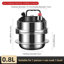 0.8-2L Outdoor Small Pressure Cooker Camping 304 Stainless Steel 0.8-2L Outdoor Small Pressure Cooker Camping 304 Stainless Steel