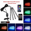 Car Interior LED Music Sync Ambient Lighting Kit Elevate Car Interior LED Music Sync Ambient Lighting Kit Elevate
