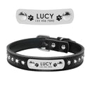 Leather Personalized Cat Collar with Free Engraving Adjustable Leather Personalized Cat Collar with Free Engraving Adjustable