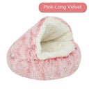 Calming Round Pet Bed House with Self-Warming Plush Design Calming Round Pet Bed House with Self-Warming Plush Design