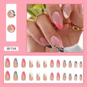 Purple Floral Ballerina Nail Tips 24pcs False Nails Box Purple Floral Ballerina Nail Tips 24pcs False Nails Box