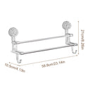 Suction Cup Storage Rack Rectangle Organizer Shelf No Drilling Suction Cup Storage Rack Rectangle Organizer Shelf No Drilling