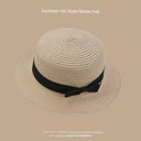Straw Hat Japanese Style Women's Hand-Woven Summer Lace Straw Hat Japanese Style Women's Hand-Woven Summer Lace