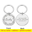 Personalized Engraved Pet ID Tags for Dogs Cats Reflective Personalized Engraved Pet ID Tags for Dogs Cats Reflective