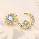 Starlight Elegance Sterling Silver Star Stud Earrings Zircon Starlight Elegance Sterling Silver Star Stud Earrings Zircon