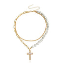 European And American Jewelry Cross Heart Pendant Necklace European And American Jewelry Cross Heart Pendant Necklace