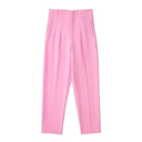 Vintage High Waist Zipper Fly Trousers for Stylish Women Vintage High Waist Zipper Fly Trousers for Stylish Women