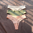 Cotton Thongs Seamless Comfort Pack for Women 3 Pack Cotton Thongs Seamless Comfort Pack for Women 3 Pack