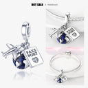 925 Silver Charm Bracelet with Zircon Pendant Beads DIY Jewelry 925 Silver Charm Bracelet with Zircon Pendant Beads DIY Jewelry