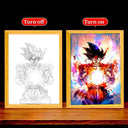 Dragon Ball Z Goku Vegeta Led Night Light Photo Frame Dragon Ball Z Goku Vegeta Led Night Light Photo Frame