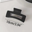 Elegant Black Hair Clip with Korean Letter Detail Elegant Black Hair Clip with Korean Letter Detail