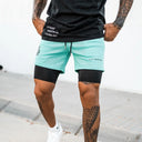 Men's Camo 2-in-1 Compression Shorts for Running Gym Basketball Men's Camo 2-in-1 Compression Shorts for Running Gym Basketball