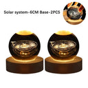 3D Moon Lamp USB Galaxy Crystal Ball Night Light Decor 3D Moon Lamp USB Galaxy Crystal Ball Night Light Decor