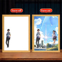 Personalized Moon Lamp Photo Frame Anime Night Light Personalized Moon Lamp Photo Frame Anime Night Light