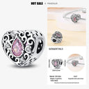 925 Silver Charm Bracelet Zircon Beads Diy Jewelry 925 Silver Charm Bracelet Zircon Beads Diy Jewelry