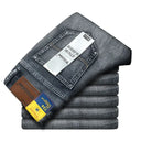 Straight Stretch Classic Blue Black Men's Jeans for Comfort Straight Stretch Classic Blue Black Men's Jeans for Comfort