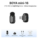 BOYA Mini Wireless Lavalier Microphone For iPhone iPad Android Type C 2.4 GHz HD BOYA Mini Wireless Lavalier Microphone For iPhone iPad Android Type C 2.4 GHz HD