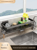 Punch-Free Storage Rack Wall-Mounted Tool For Kitchen Punch-Free Storage Rack Wall-Mounted Tool For Kitchen