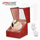 FRUCASE Wooden Watch Winder Silent Motor Dual Power Solution FRUCASE Wooden Watch Winder Silent Motor Dual Power Solution