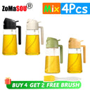 1-4Pc 2-in-1 Sprayer Pourer Oil Bottle for Kitchen Use 1-4Pc 2-in-1 Sprayer Pourer Oil Bottle for Kitchen Use