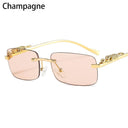 Trendy Rimless Square Sunglasses for Men and Women Fashion Trendy Rimless Square Sunglasses for Men and Women Fashion