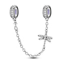 Safety Chain Silver Plated Beads Classic Safety Chain Charm Safety Chain Silver Plated Beads Classic Safety Chain Charm