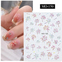 3D Sakura Blossom Nail Art Stickers for Elegant Designs 3D Sakura Blossom Nail Art Stickers for Elegant Designs