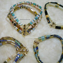 Colorful Miyuki Tila Bead Bracelet Imitating Stone Colorful Miyuki Tila Bead Bracelet Imitating Stone
