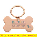 Personalized Engraved Pet ID Tag Keychain for Cats Dogs Personalized Engraved Pet ID Tag Keychain for Cats Dogs
