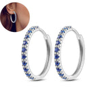 Zircon Heart Shaped Silver Earrings Elegant Gift for Women Zircon Heart Shaped Silver Earrings Elegant Gift for Women