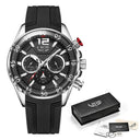 LIGE Men's Chronograph Watch Stylish Quartz Timepiece Design LIGE Men's Chronograph Watch Stylish Quartz Timepiece Design