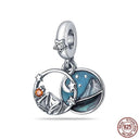 Ocean-Themed Sterling Silver Charms Set for Bracelets Ocean-Themed Sterling Silver Charms Set for Bracelets