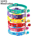 Colorful Bell Collar for Cat and Puppy with Adjustable Necklace Colorful Bell Collar for Cat and Puppy with Adjustable Necklace
