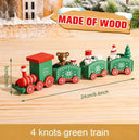 Charming Wooden And Plastic Christmas Train Ornament Charming Wooden And Plastic Christmas Train Ornament