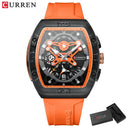 Mens Colorful Multi Functional Tonneau Quartz Watch Mens Colorful Multi Functional Tonneau Quartz Watch