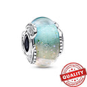 Colorful Heart Murano Glass Charm Sterling Silver Pandora Colorful Heart Murano Glass Charm Sterling Silver Pandora
