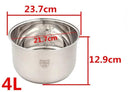 Rice Cooker Pot Replacement 304 Stainless Steel Nonstick 5L Rice Cooker Pot Replacement 304 Stainless Steel Nonstick 5L